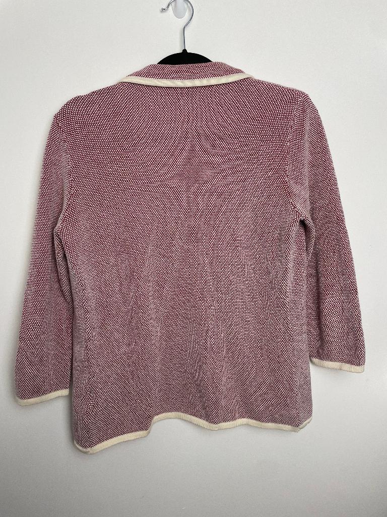 Circolo 1901 gebreid vest rood met wit maat S, Maat 38/40 (M), Info@sgl-srl.it, Ophalen of Verzenden, Zo goed als nieuw