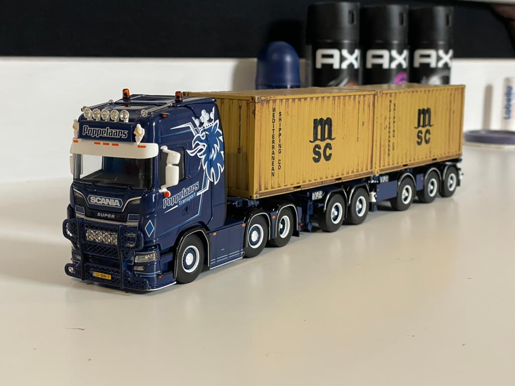 [WSI] Scania S Poppelaars Transport, Hobby en Vrije tijd, Modelauto's | 1:50, Ophalen of Verzenden, Zo goed als nieuw, Bus of Vrachtwagen