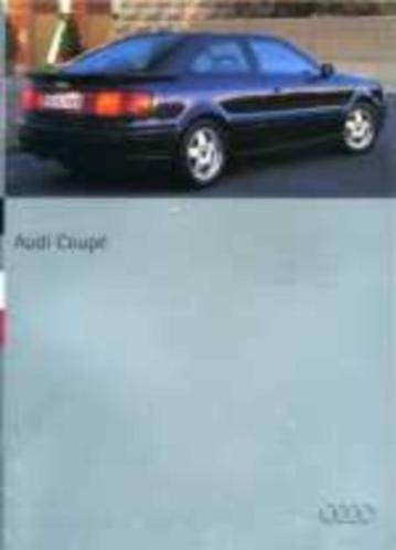 Audi Coupe fraaie brochure/auto folder '88 '90 '91 '92 '94, Ophalen of Verzenden, Zo goed als nieuw, Audi
