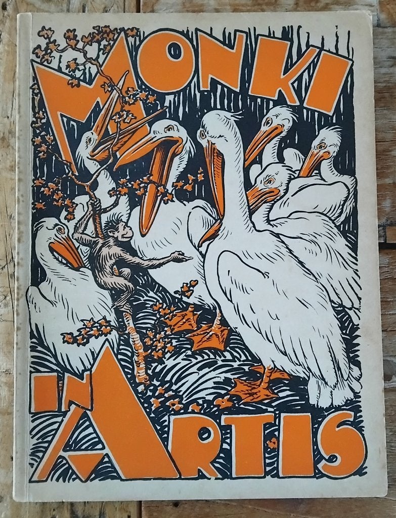 Monki in Artis, Antiek en Kunst, Ophalen of Verzenden