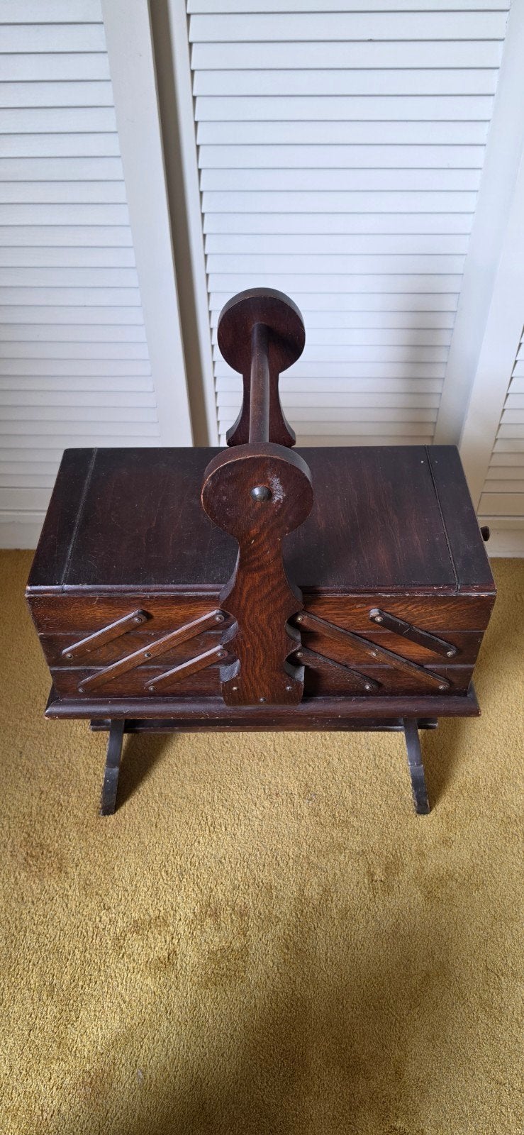 Antieke Naaidoos met Inhoud - Vintage Handwerkbenodigdheden, Ophalen, Gebruikt, Garen of Naald(en)