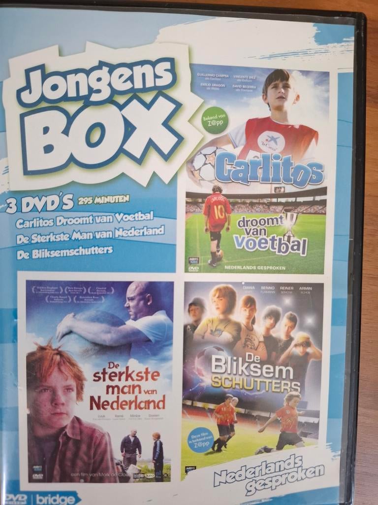 Jongens box 3 films 3 discs, Alle leeftijden, Ophalen of Verzenden, Zo goed als nieuw