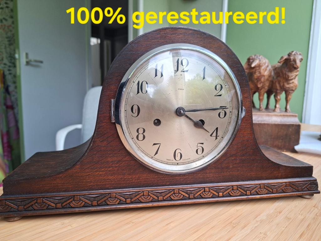 Gerestaureerde Engelse pendule, Ophalen of Verzenden