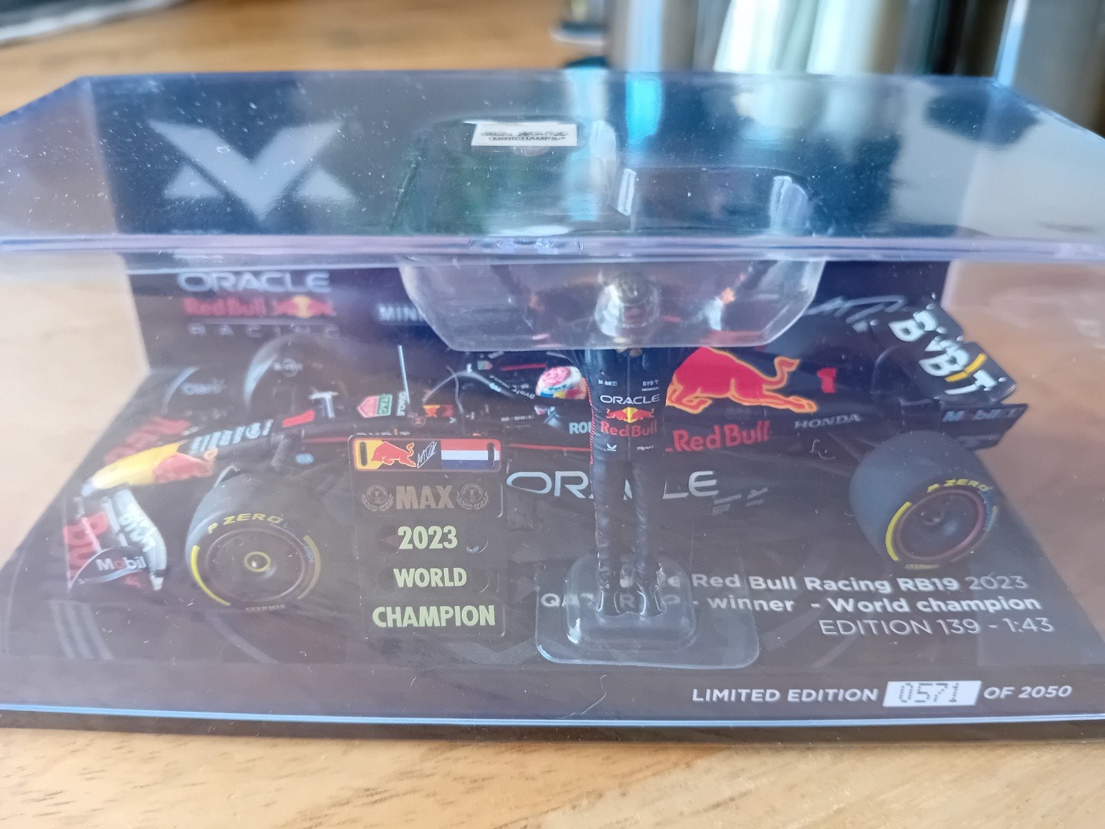 max Verstappen 1/43 kampioens auto 2023, Ophalen of Verzenden, Nieuw, Formule 1