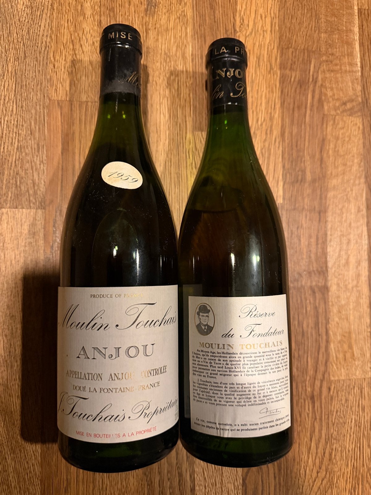 Anjou 1959, Frankrijk, Ophalen of Verzenden, Witte wijn, Zo goed als nieuw