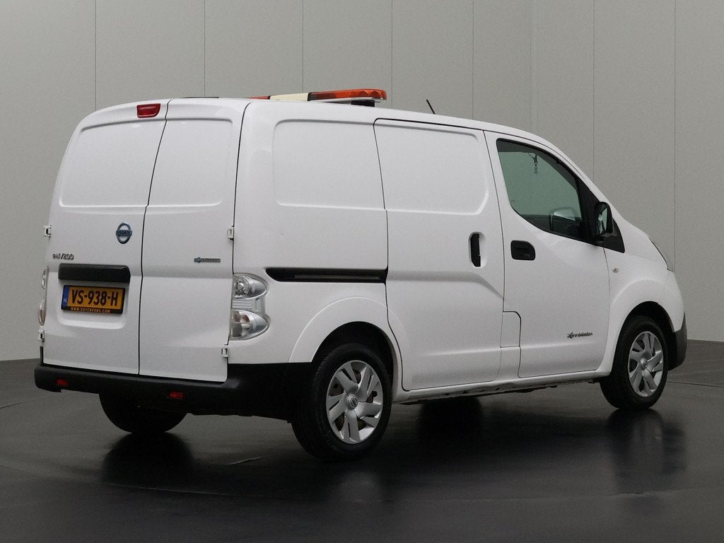 Nissan E-NV200 Optima Volledig Elektrisch | Marge | Airco |, Stof, Gebruikt, Zwart, Wit