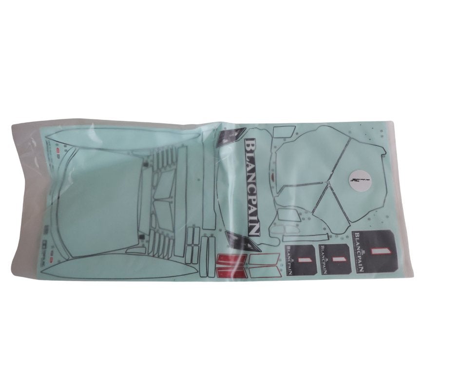Restant Tamiya Blancpain stickers 1/10 rc, Ophalen of Verzenden, Nieuw, Onderdeel