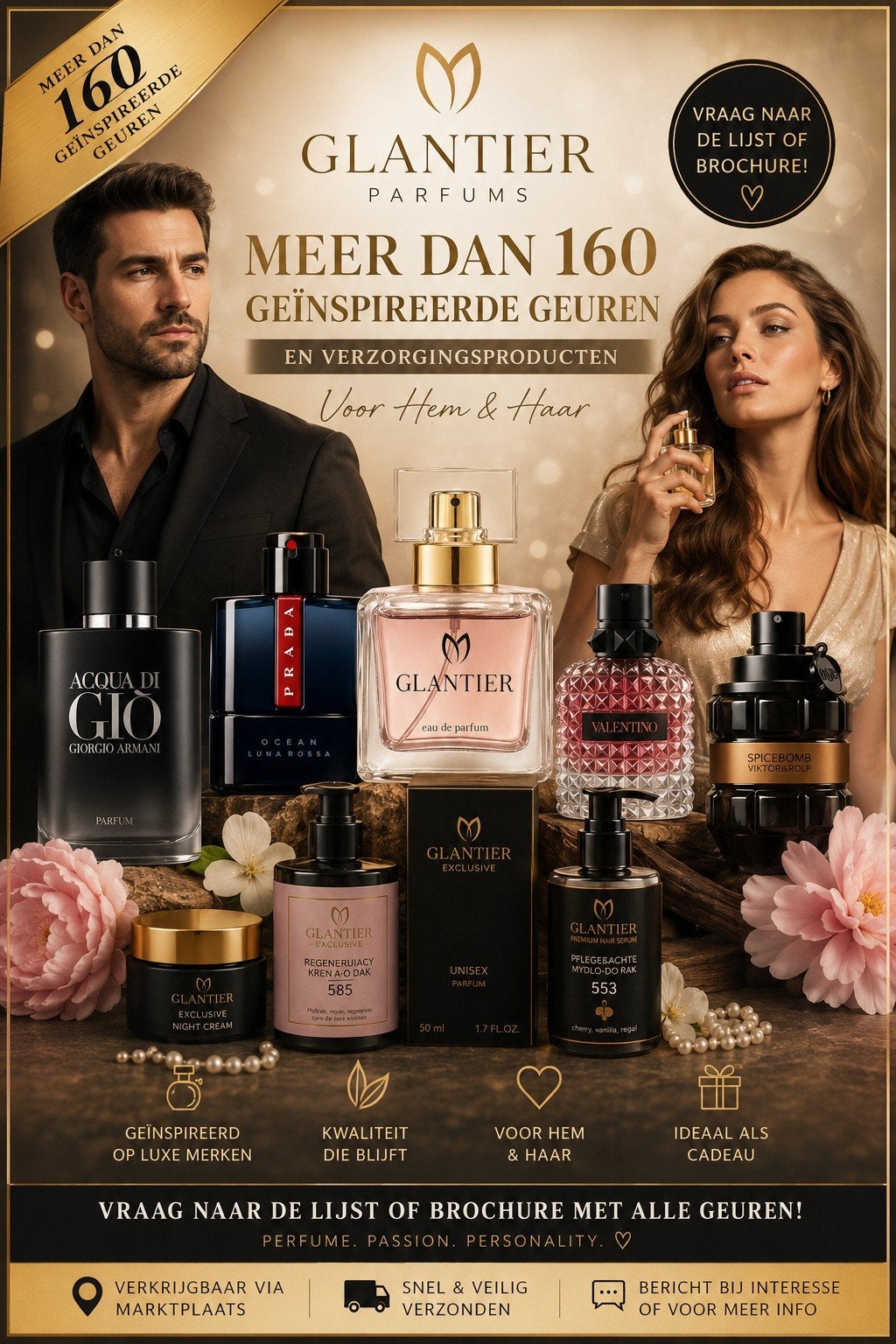 Parfums Glantier/verzorging producten, Ophalen of Verzenden, Nieuw