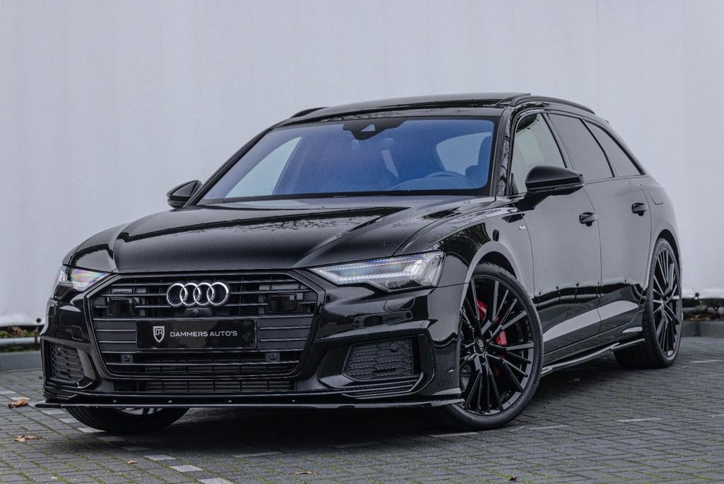 Audi A6 55 Tfsi e Quattro 367pk S line 2020 Zwart 52.000 km, Auto's, Audi, Automaat, 4 cilinders, Zwart, Plug-in hybride