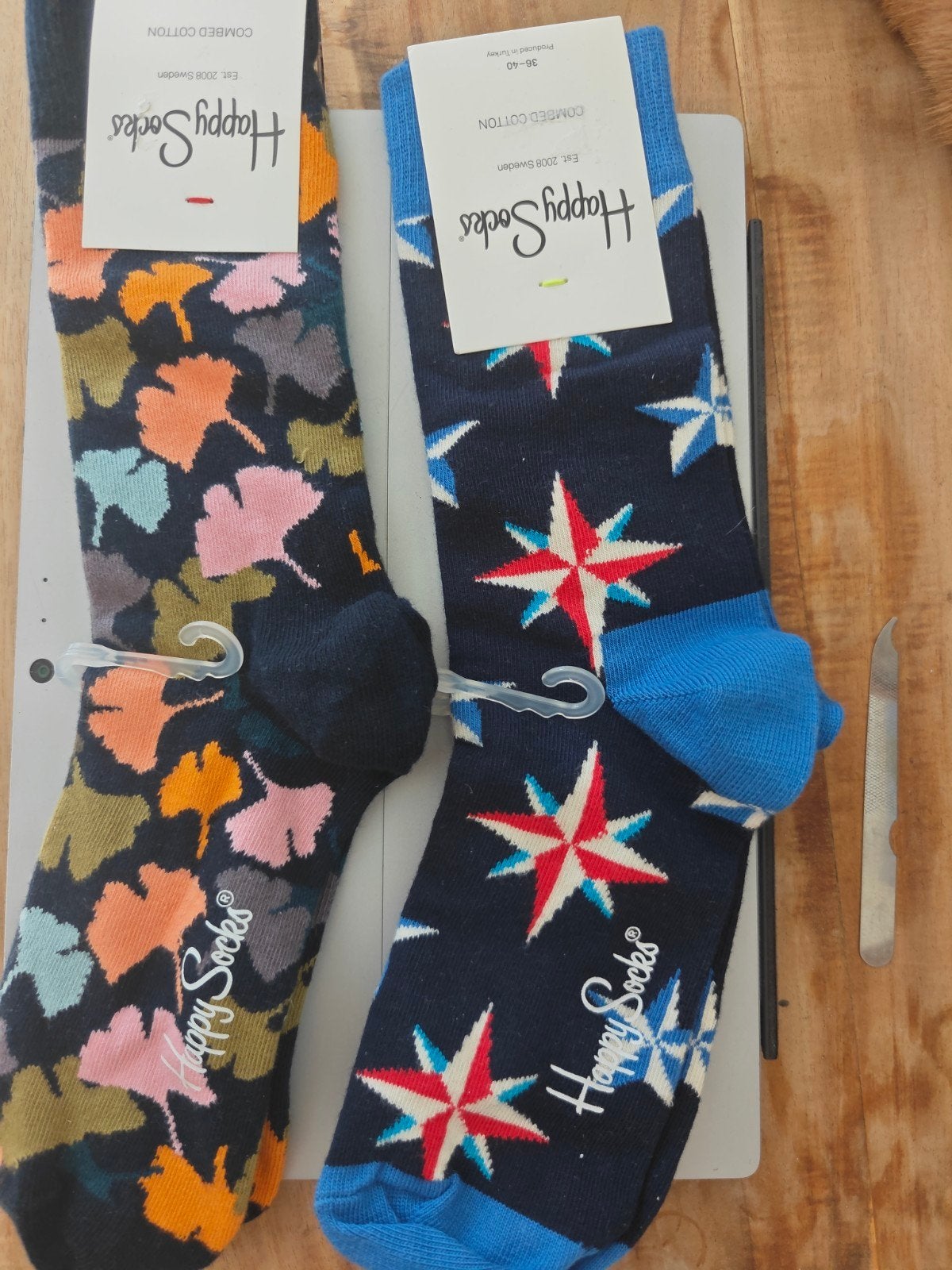 Happy Socks - 2 paar kleurrijke sokken, maat 36-40, Sokken en Kniesokken, Overige kleuren, Maat 35 t/m 38, Nieuw