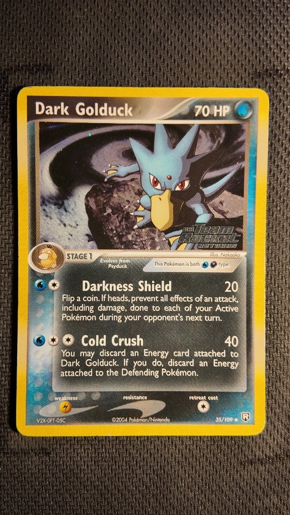 Dark Golduck 35 Team Rocket Returns | Pokemon kaart, Ophalen, Losse kaart, Foil