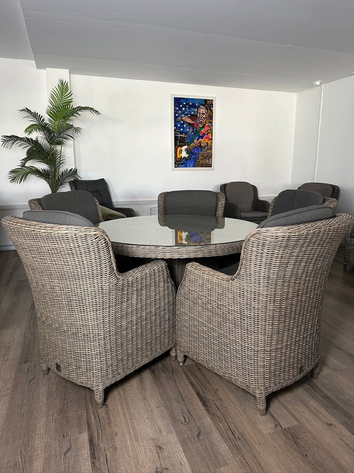4 Seasons Outdoor (4SO) Tuinset – 5 Stoelen – Ø130 cm, Gebruikt, Verzenden, ., .