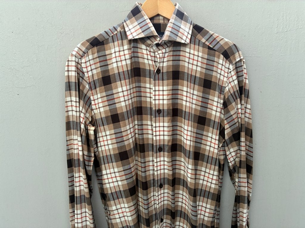 Cavallaro Napoli (doppio ritorto) maat 40, Bruin, Zo goed als nieuw, Cavallaro Napoli, Halswijdte 39/40 (M)