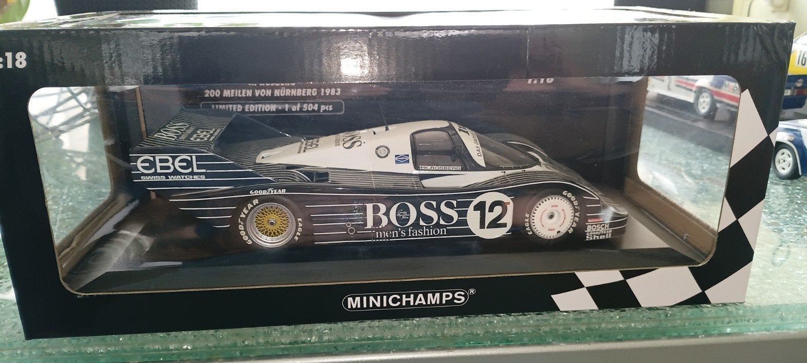 Porsche 956K.#12 Boss Minichamps., Ophalen of Verzenden, Nieuw, Auto, MiniChamps