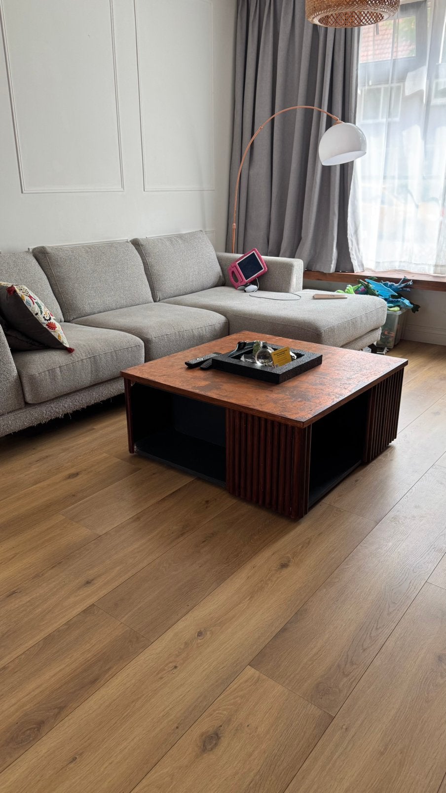55 m² Brede Eikenlook laminaat | Bieden | Vanaf 25 augustus, Ophalen, Gebruikt, 50 tot 150 cm, 10 m² of meer