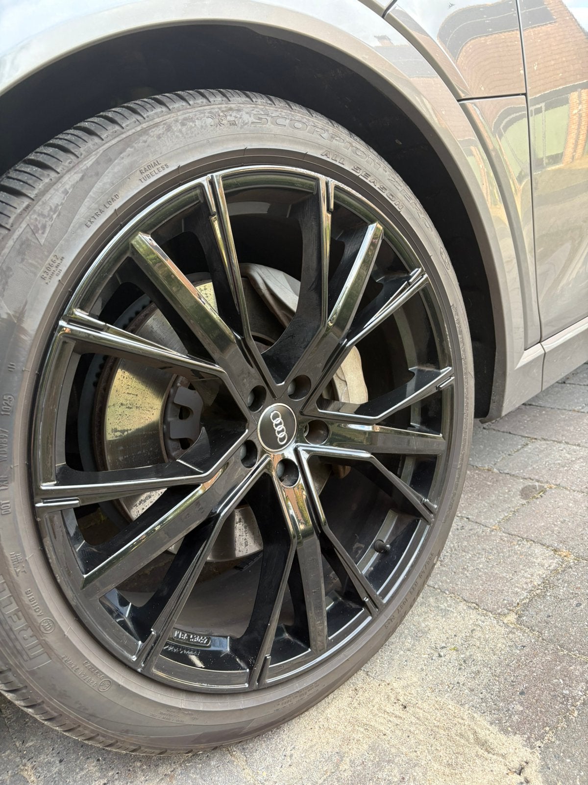 Aluminium velgen GMP Italia zwart incl. band, Auto-onderdelen, Banden en Velgen, Ophalen, Gebruikt, 265 mm, Banden en Velgen