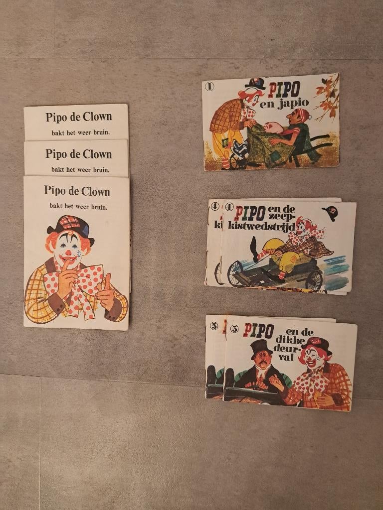 Pipo de Clown mini-boekjes 60-er jaren, Ophalen of Verzenden, Overige figuren, Gebruikt, Boek of Spel