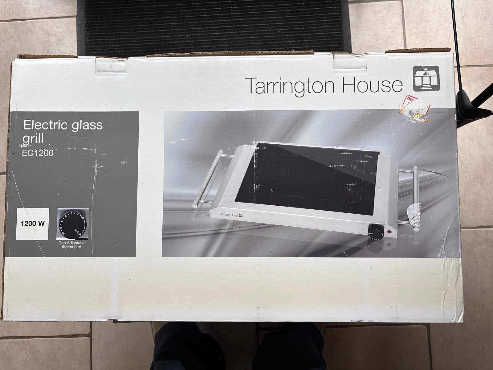 Tarrington House EG1200 Elektrische Glasgrill 1200W, Ophalen, Nieuw, Tafelgrill