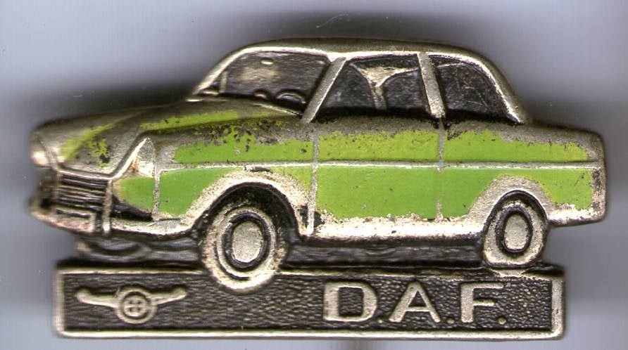 DAF D.A.F. 600 van Doorne groen auto speldje ( E_202), Verzenden, Zo goed als nieuw, Transport, Speldje of Pin