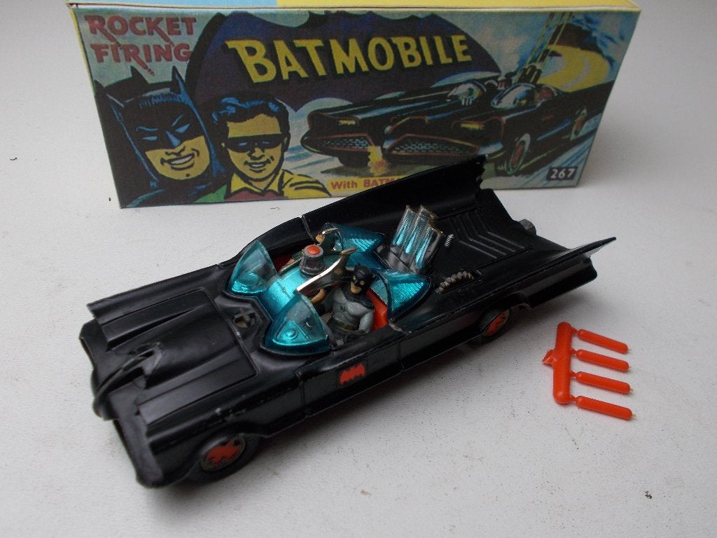 1966 Corgi Toys 267 BATMOBILE (ZELDZAME) MAT VERSIE! I.g.st, Ophalen of Verzenden, Zo goed als nieuw, Auto, Corgi