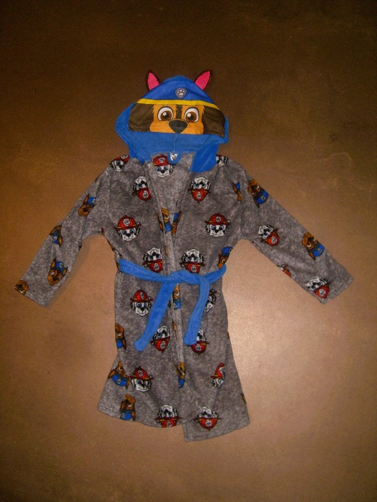 Fleece badjas / kinder ochtendjas / Paw patrol - maat 122, Overige typen, Jongen of Meisje, Ophalen of Verzenden, Zo goed als nieuw