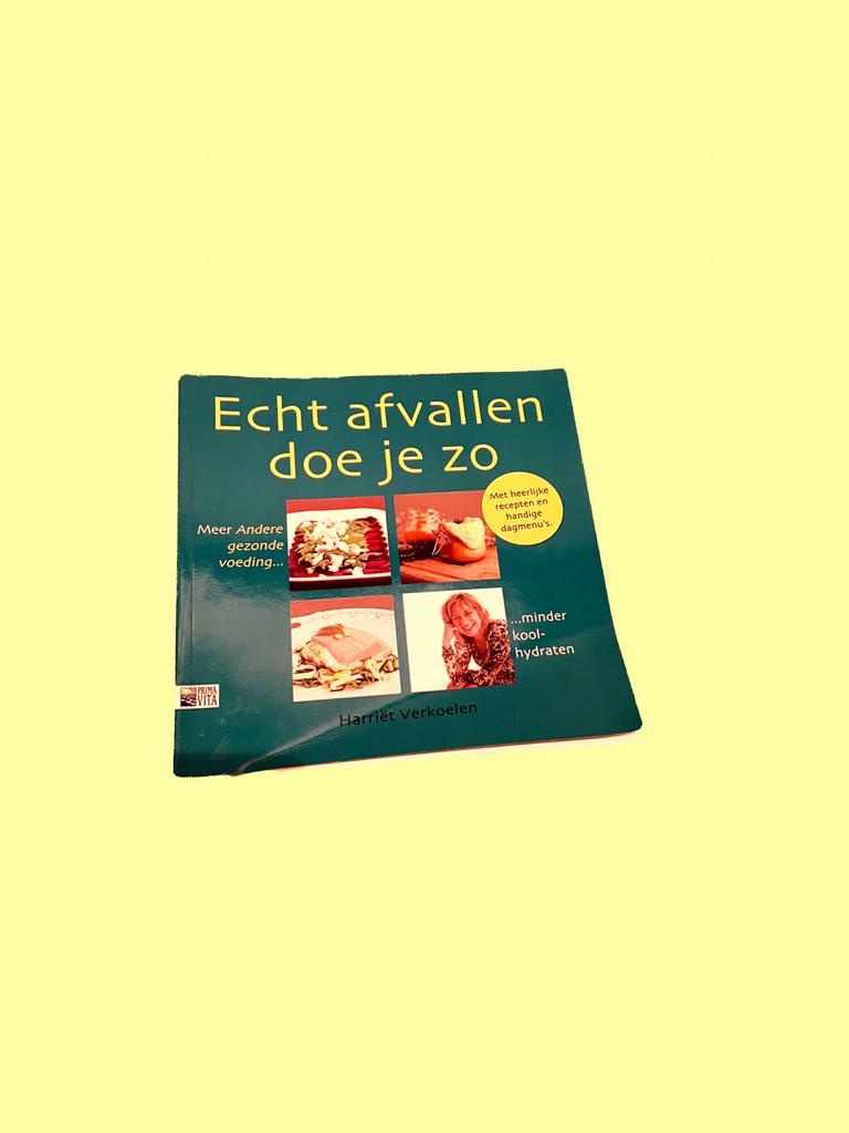 Afvallen boek: Echt afvallen doe je zo & Koolhydraatarme ger, Ophalen of Verzenden, Gelezen, Dieet en Voeding