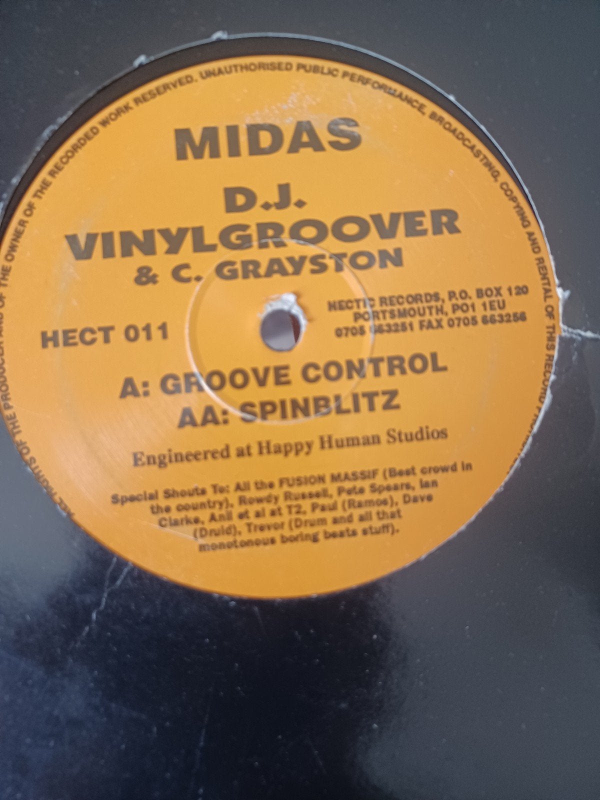 Midas vinyl, Ophalen of Verzenden, Zo goed als nieuw, 12 inch