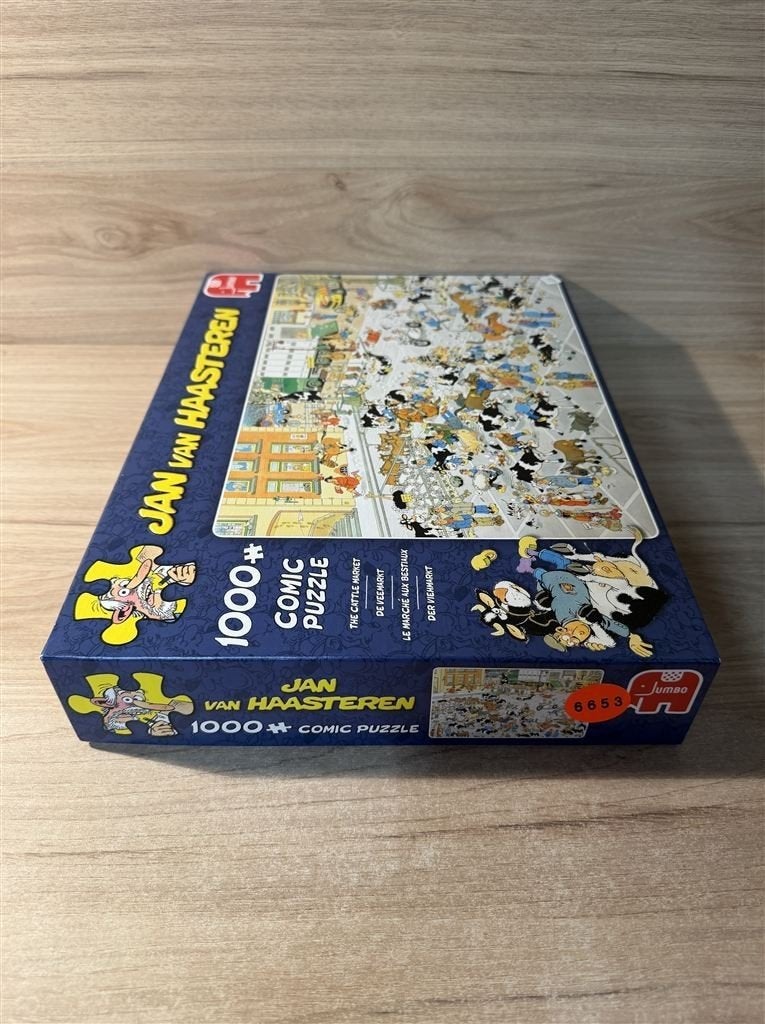 Jan van Haasteren - de veemarkt - 1000 stuks - s6653, Verzenden, 500 t/m 1500 stukjes, Zo goed als nieuw