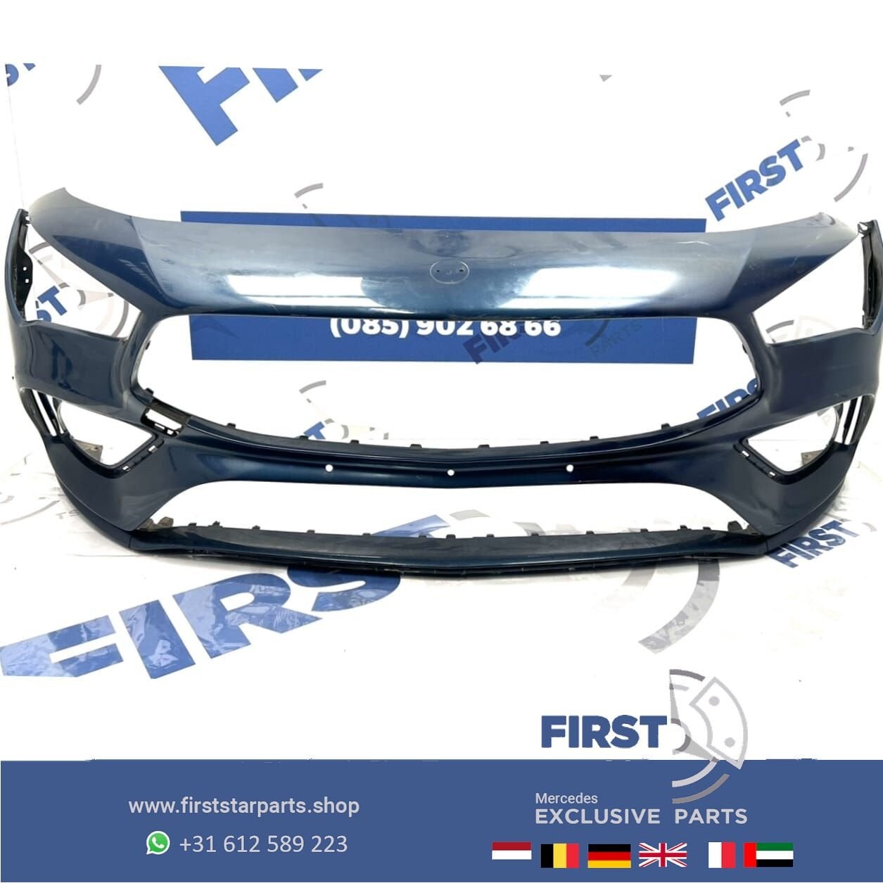 W118 BUMPER CLA AMG VOORBUMPER A1188853901 C118 ZWART WIT GR, Auto-onderdelen, Gebruikt, -, Voor, Ophalen of Verzenden