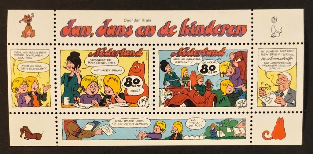 NEDERLAND - blokje nr. 1782 Strippostzegels 1998, Postzegels en Munten, Postzegels | Nederland, Ophalen of Verzenden, Postfris