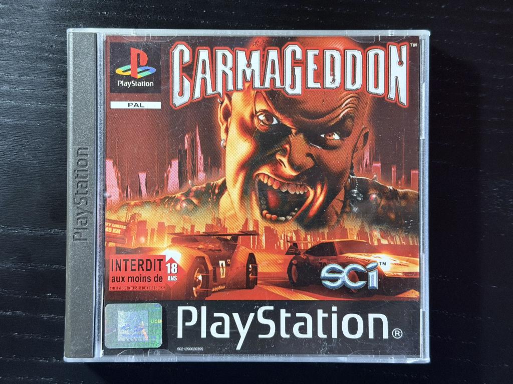 Playstation Game: Carmageddon, Gebruikt, Vanaf 18 jaar, 1 speler, Racen en Vliegen