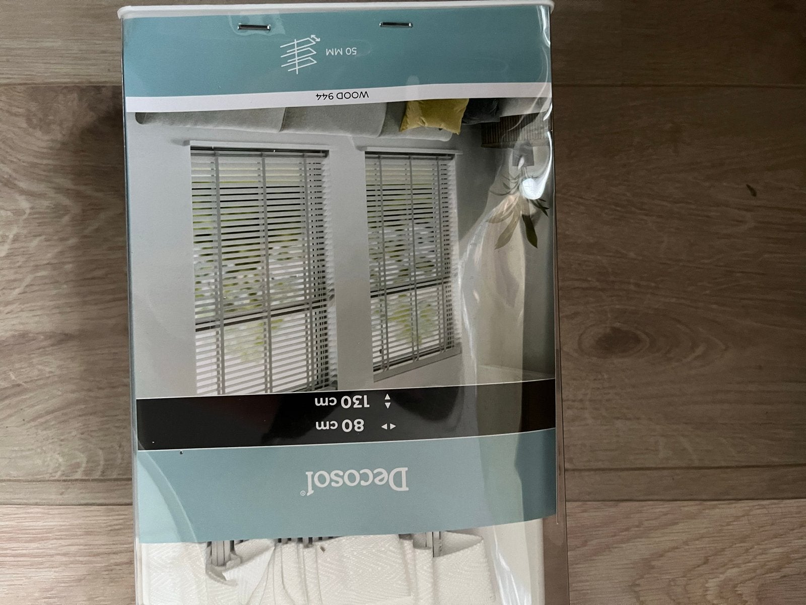 Decosol Houten Jaloezieën Wit 80x130 cm, Ophalen, Jaloezie, Overige merken, Wit