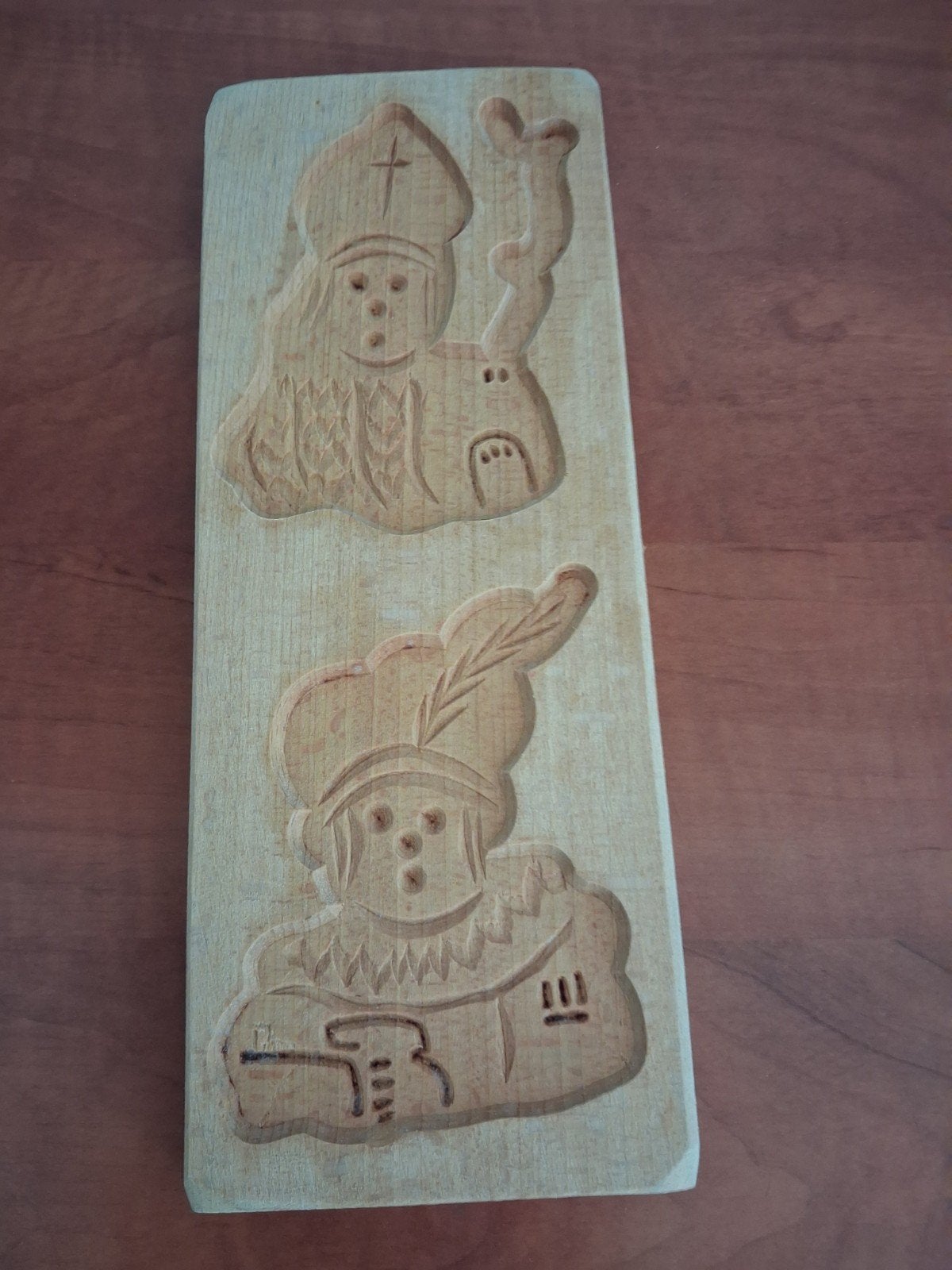 Speculaasplank Sinterklaas en Piet, Ophalen of Verzenden, Zo goed als nieuw