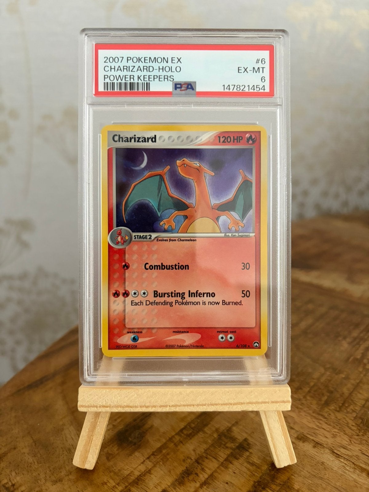 Pokemon TCG - Charizard #6 PSA 6 (Power Keepers), Ophalen of Verzenden, Nieuw, Losse kaart, Foil