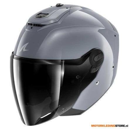 Shark RS Jet Carbon Dark Shadow Jethelm, Zilver, Ophalen of Verzenden, Nieuw met kaartje