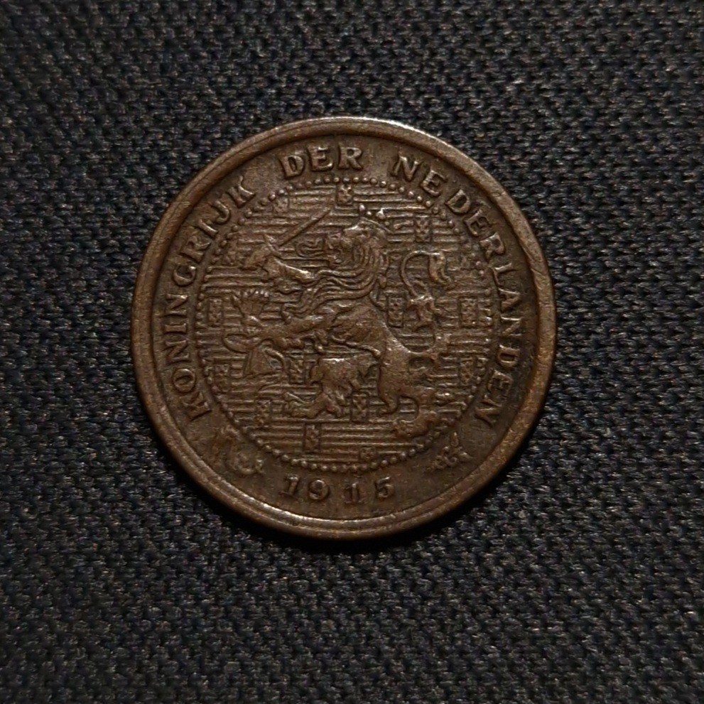 1/2 cent 1915, Verzenden, Koningin Wilhelmina, Overige waardes, Losse munt