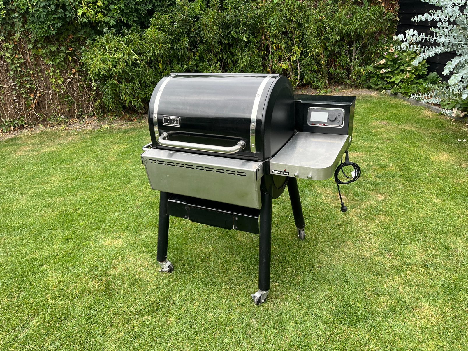 WEBER smoker EX4 pellet barbecue, Ophalen, Gebruikt, Met accessoires