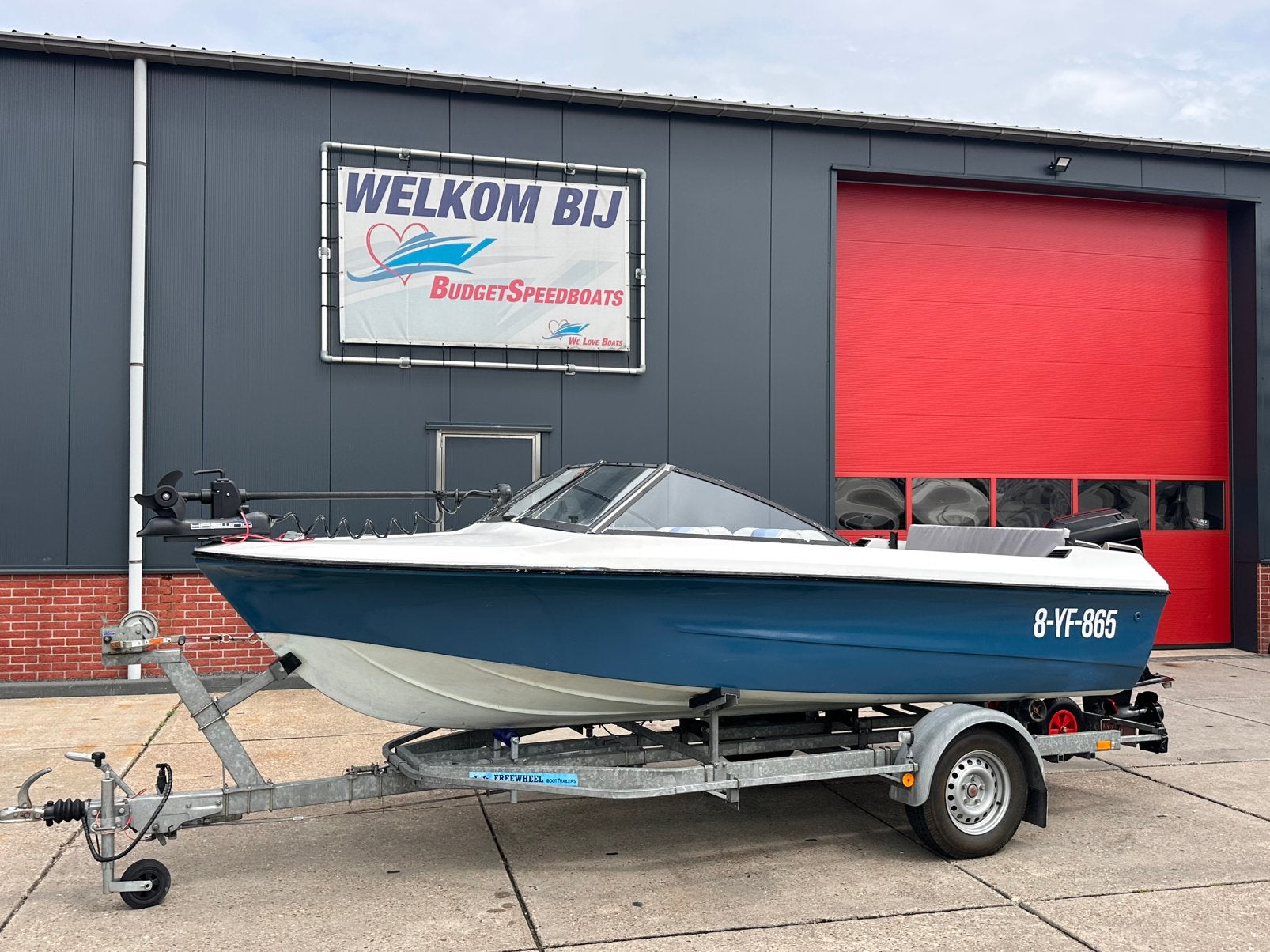 Speedboot sunbird compleet met motor, Ophalen of Verzenden, Gebruikt, Polyester, Elektrische start