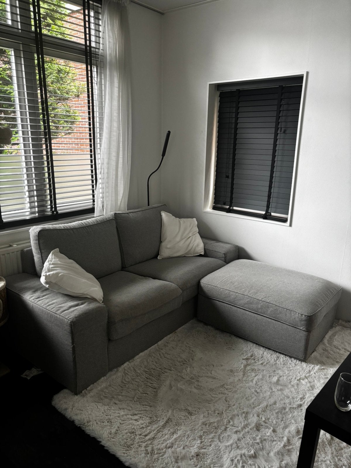 KIVIK Bank grijs 3 zits, Ophalen, Zo goed als nieuw, Stof, Lounche