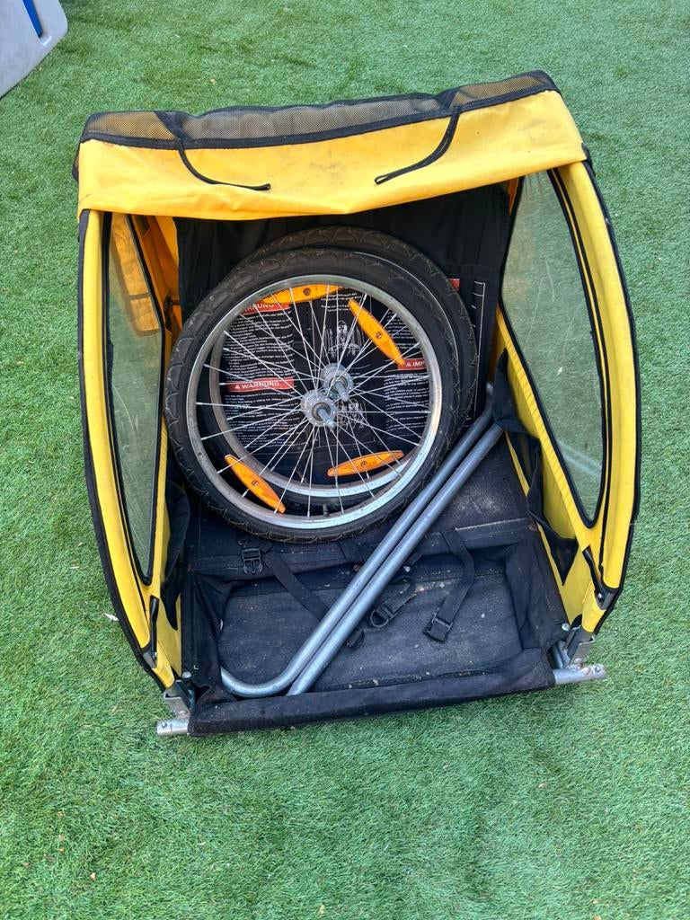 Fietskar, Fietsen en Brommers, Fietsaccessoires | Aanhangers en Karren, Ophalen, Gebruikt, Opvouwbaar, 60 tot 80 kg