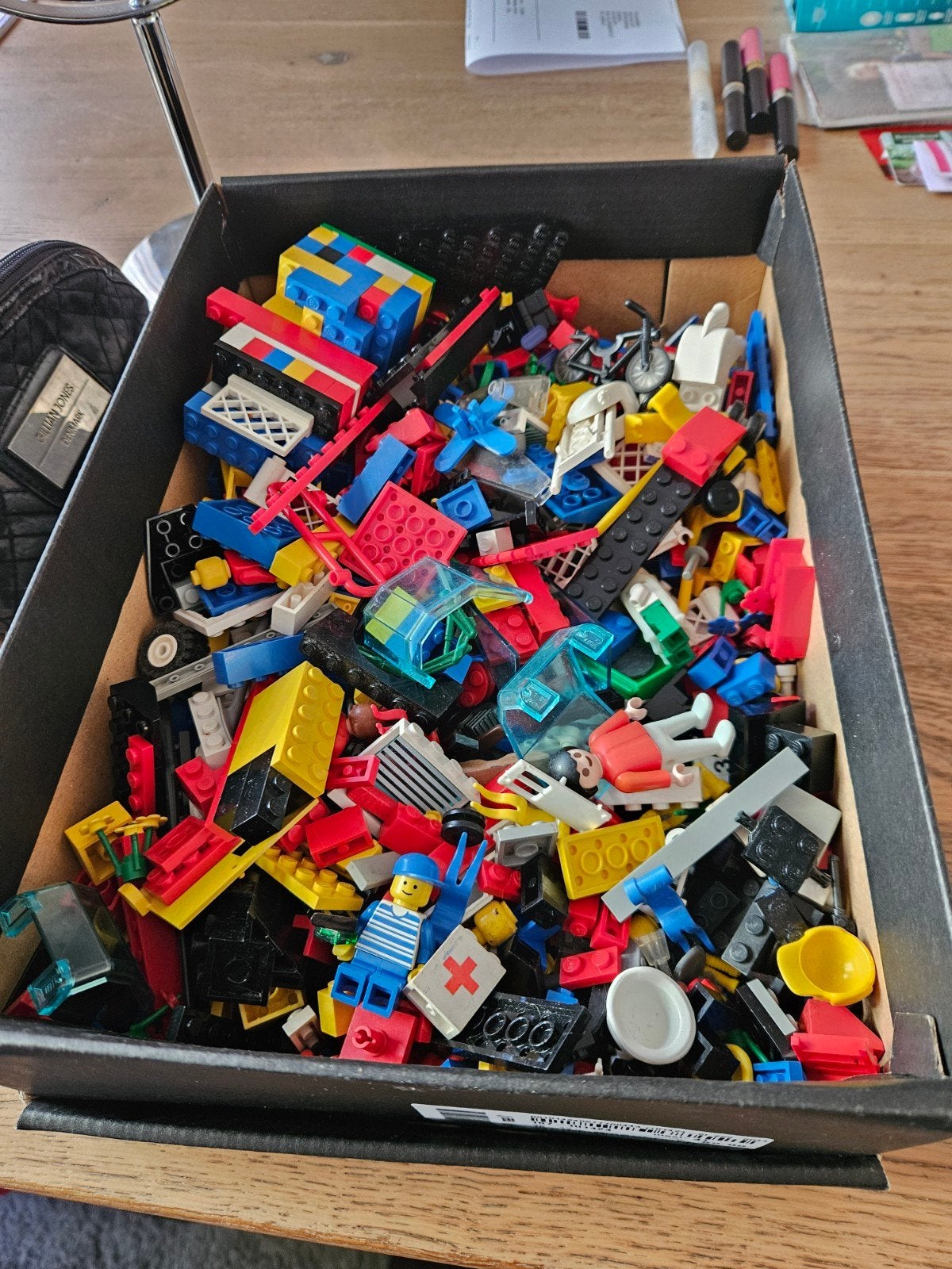 Schoenendoos met lego, Ophalen of Verzenden
