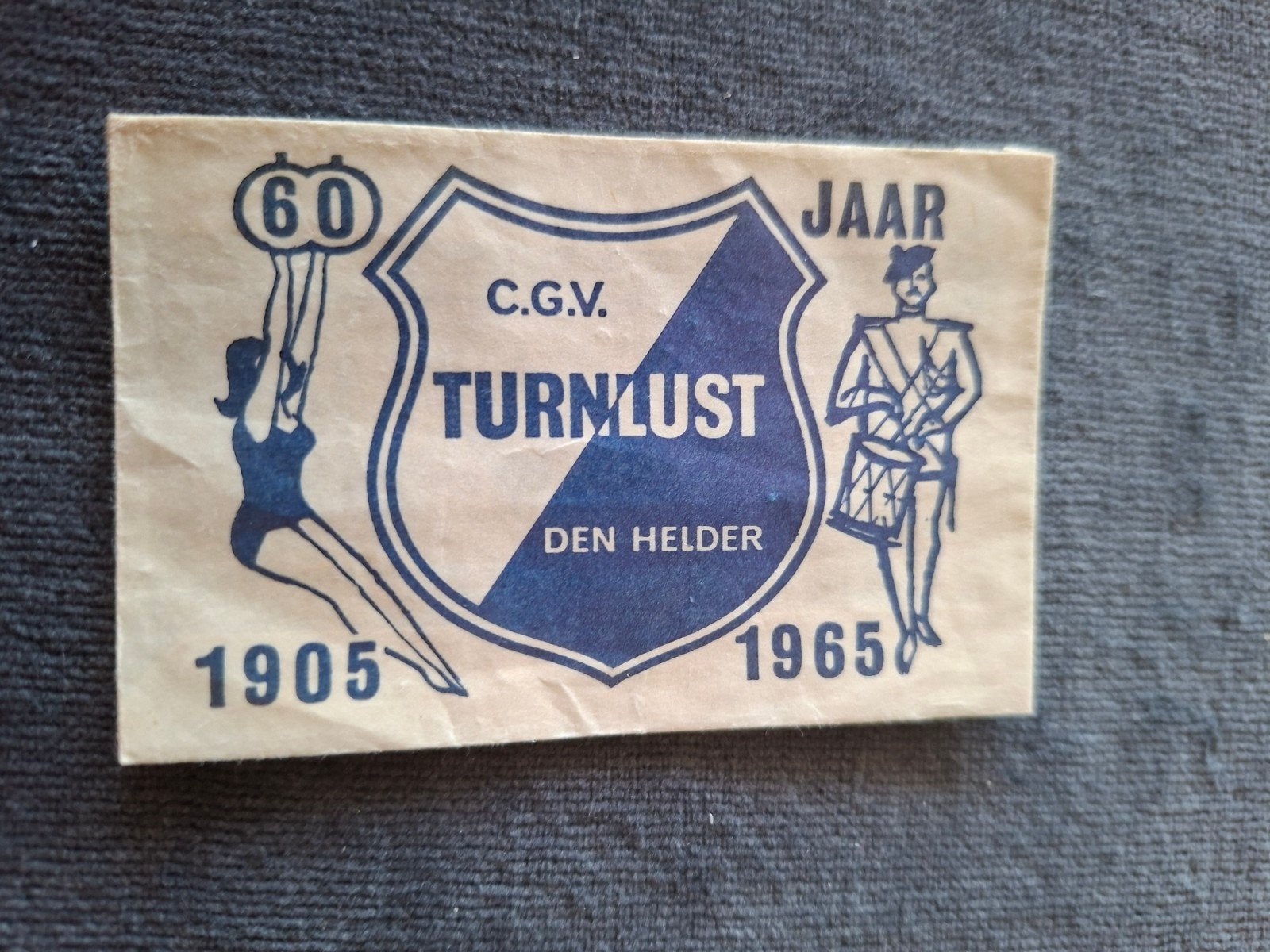 Den Helder, 60 jaar 1905  1965  C.G.V. Turnlust, Verzenden, Nederland