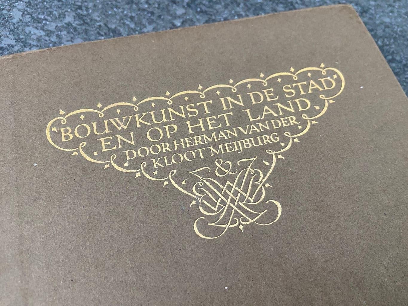 Antiek boek architectuur bouwkunde 1930 in keurige staat, Ophalen of Verzenden, Gelezen
