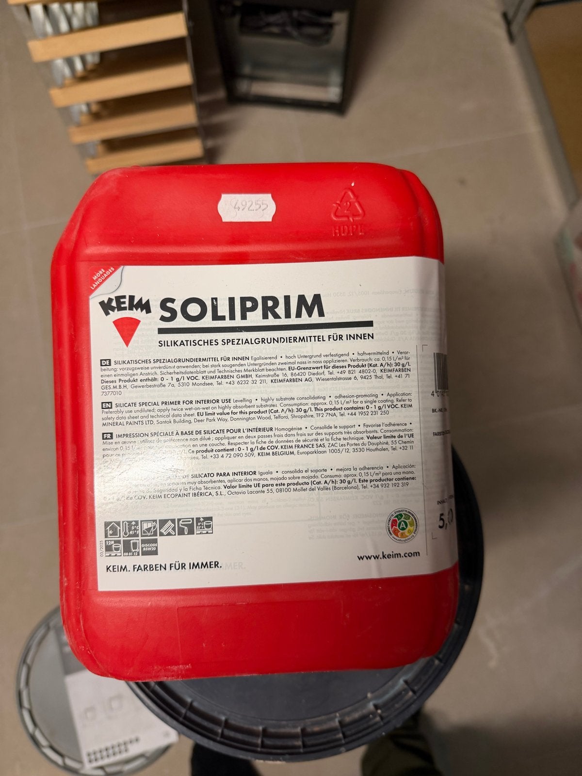 KEIM Soliprim Silikaat Speciale Grondverf/primer, Ophalen, Overige kleuren, 5 tot 10 liter, Nieuw