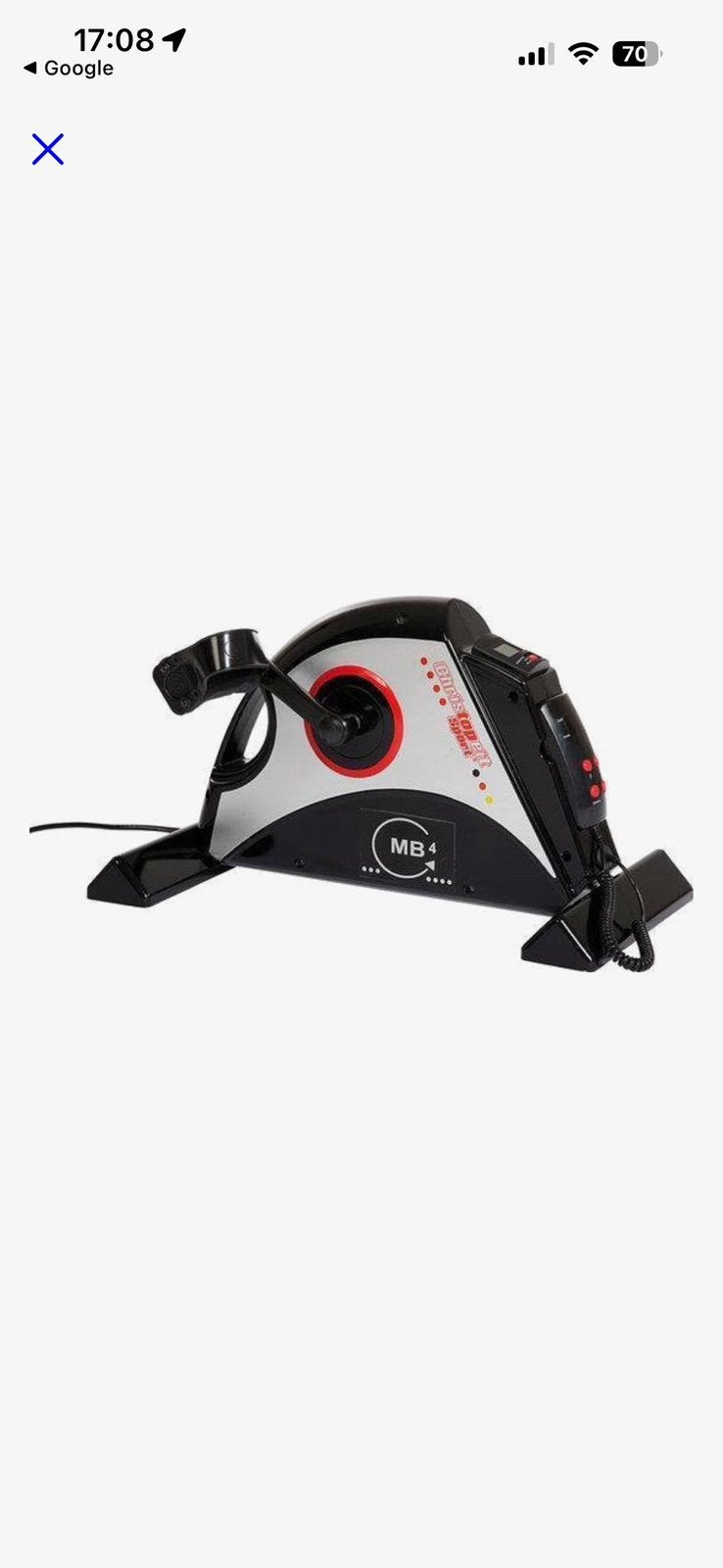 Christopeit Sport MB4 Mini Bike Hometrainer, Armen, Ophalen of Verzenden, Zo goed als nieuw, Metaal