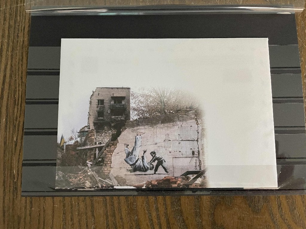 postzegels Oekraine banksy vel postfris kaart 45, Verzenden, Buitenland