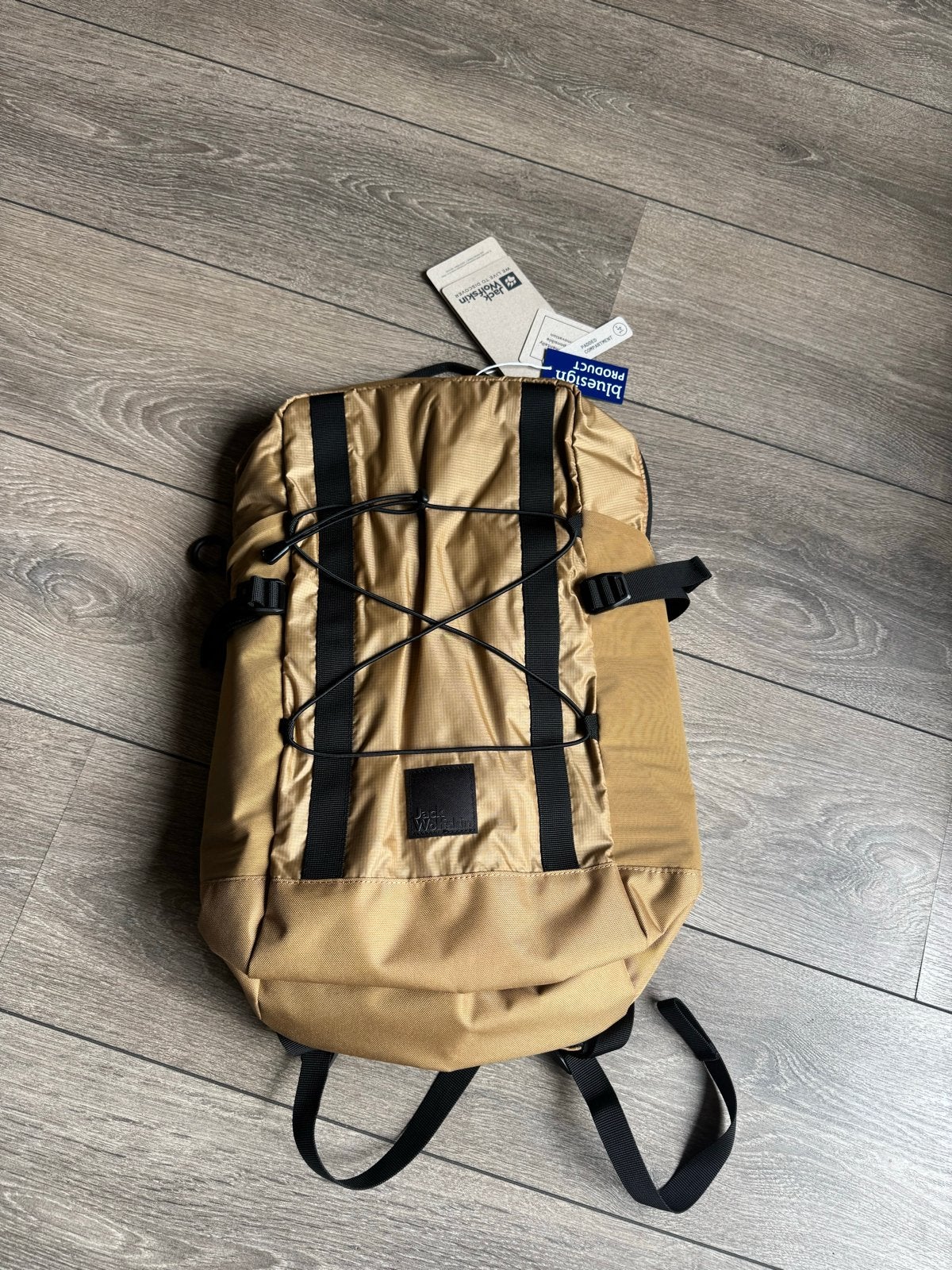 Jack Wolfskin WANDERTHIRST 20 Rugzak - Zwart & Goud, Ophalen of Verzenden, Nieuw, 25 tot 40 cm, Overige merken