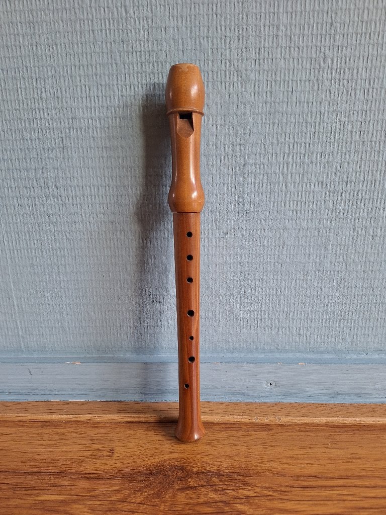 Houten Sopraan Blokfluit, Muziek en Instrumenten, Blaasinstrumenten | Blokfluiten, Ophalen of Verzenden, Gebruikt, Sopraan of Sopranino