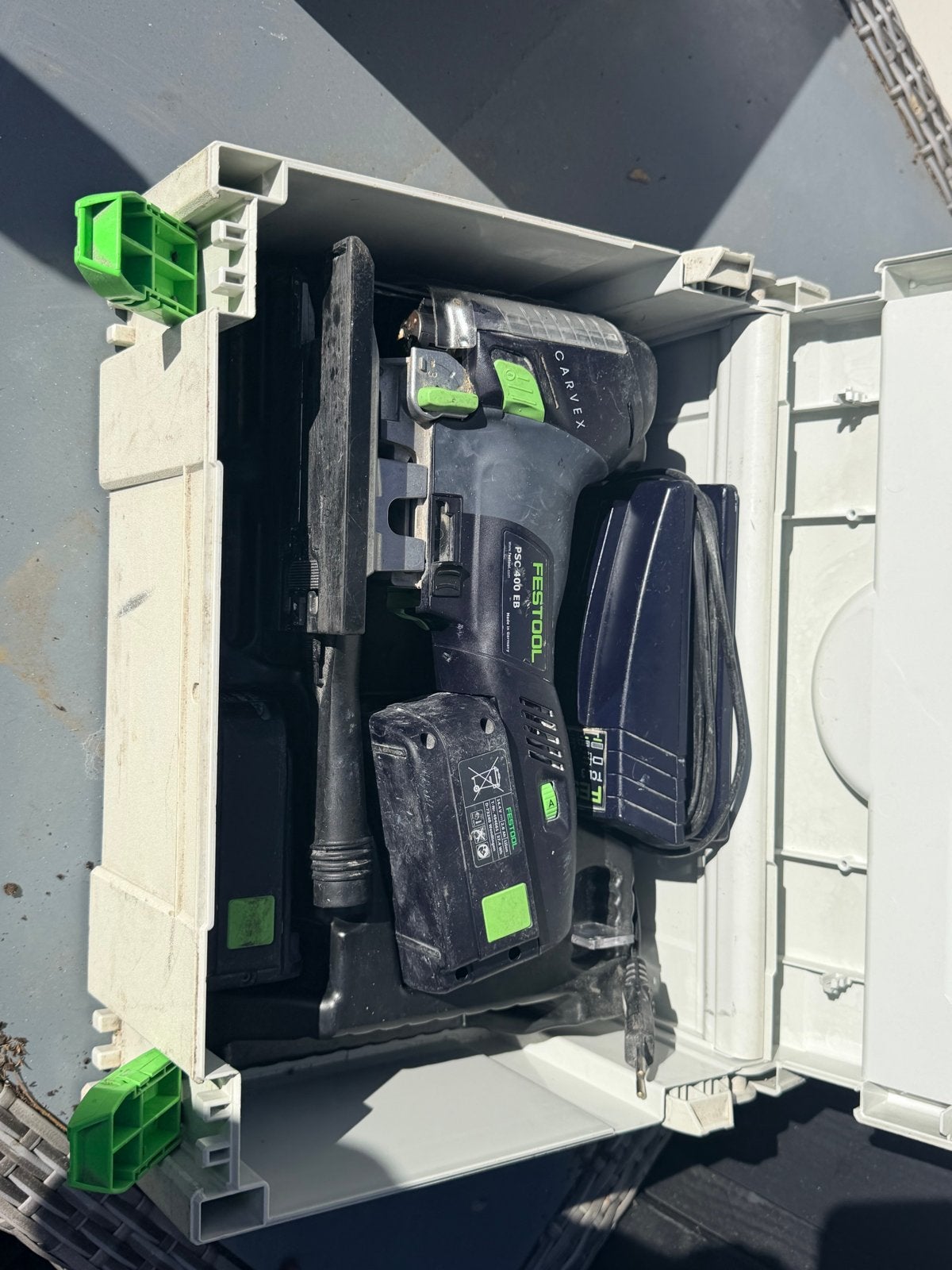 Festool CARVEX PSC 420 HPC 18V Accu Decoupeerzaag Set, Doe-het-zelf en Verbouw, Gebruikt, Ophalen of Verzenden, Minder dan 600 watt
