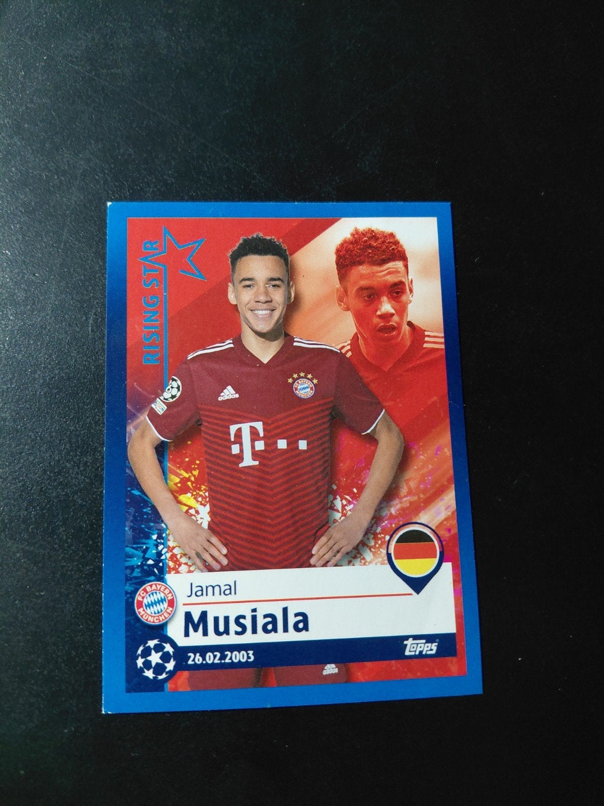 Jamal musiala ROOKIE (bayern munchen) topps 2021/22, Verzenden, Nieuw, Buitenlandse clubs, Spelerskaart